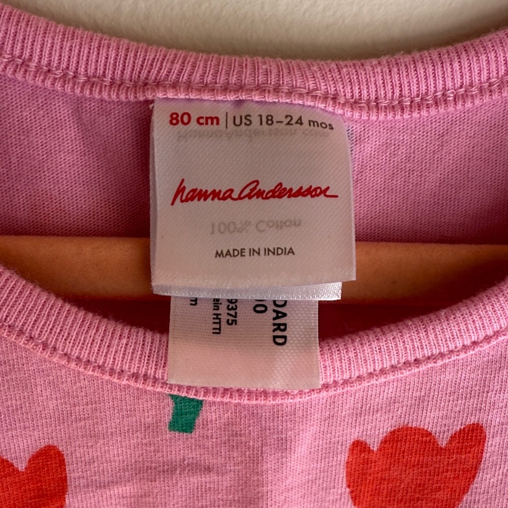 HANNA ANDERSSON - Pink Floral Sleeveless Baby Jumpsuit - Picture 2 of 5